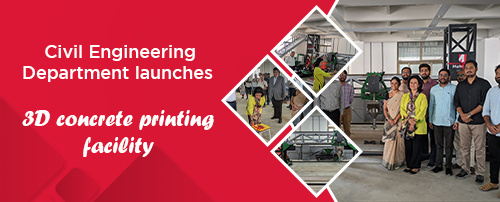 Civil Engineering Department launches 3D concrete printing facility